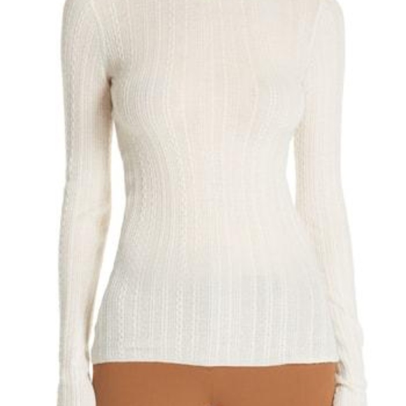 Theory Sweaters - NWOT THEORY CABLE KNIT CASHMERE SWEATER